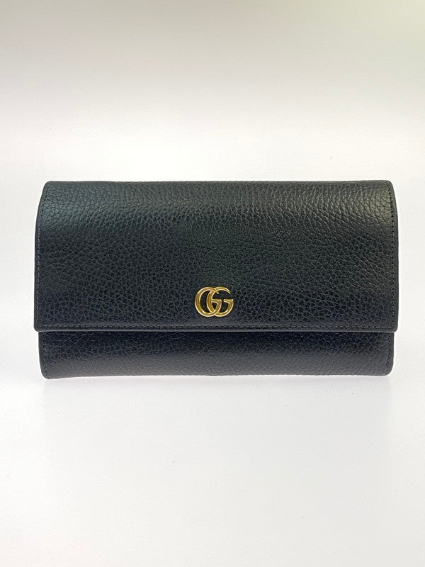 【中古品】【レディース】 GUCCI グッチ ダブルG コンチネンタルウォレット 456116 長財布 財布 181-260130-jt-15-min カラー：ブラック 万代Net店
