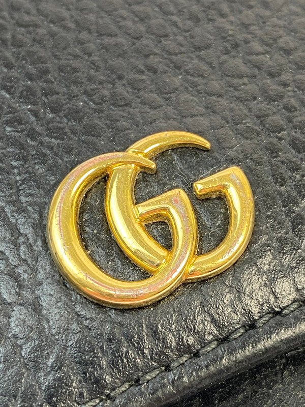 【中古品】【レディース】 GUCCI グッチ ダブルG コンチネンタルウォレット 456116 長財布 財布 181-260130-jt-15-min カラー：ブラック 万代Net店