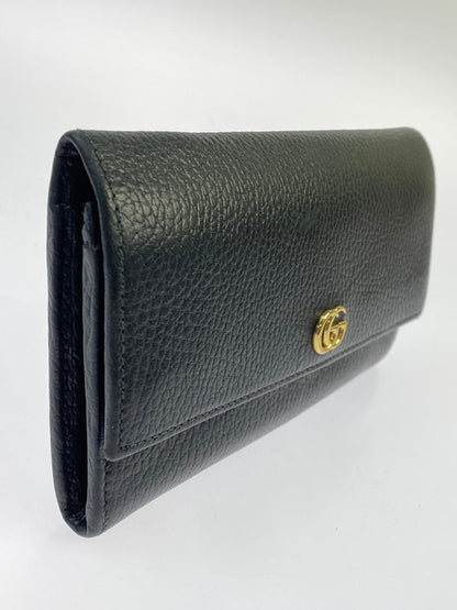 【中古品】【レディース】 GUCCI グッチ ダブルG コンチネンタルウォレット 456116 長財布 財布 181-260130-jt-15-min カラー：ブラック 万代Net店