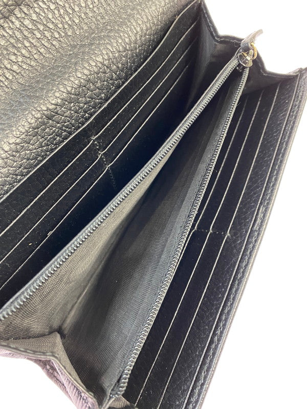 【中古品】【レディース】 GUCCI グッチ ダブルG コンチネンタルウォレット 456116 長財布 財布 181-260130-jt-15-min カラー：ブラック 万代Net店