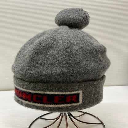 【中古品】【メンズ】 MONCLER モンクレール BERRETTO TRICOT CAP GRAY E20919927900 ニットキャップ 帽子 メンズ ウール 185-260130-em-21-min サイズ：F カラー：グレー系 万代Net店