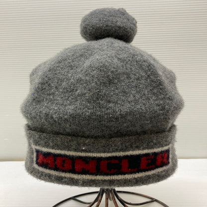 【中古品】【メンズ】 MONCLER モンクレール BERRETTO TRICOT CAP GRAY E20919927900 ニットキャップ 帽子 メンズ ウール 185-260130-em-21-min サイズ：F カラー：グレー系 万代Net店