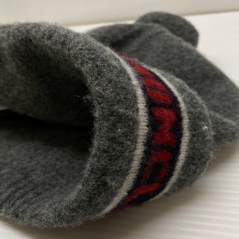 【中古品】【メンズ】 MONCLER モンクレール BERRETTO TRICOT CAP GRAY E20919927900 ニットキャップ 帽子 メンズ ウール 185-260130-em-21-min サイズ：F カラー：グレー系 万代Net店