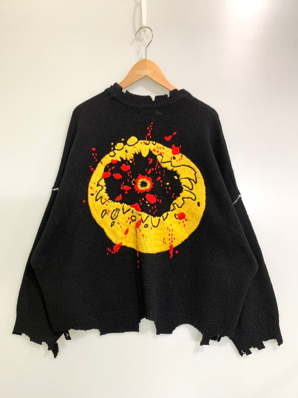 【中古品】【メンズ】 SAINT MICHAEL セントマイケル ×CACTUS PLANT FLEA MARKET SM-YS1-0000-C07 24AW CP CREW NECK KNIT クルーネックニット 140-260125-SH-04-min サイズ：M カラー：ブラック系 万代Net店
