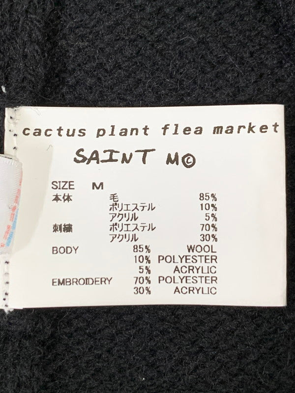 【中古品】【メンズ】 SAINT MICHAEL セントマイケル ×CACTUS PLANT FLEA MARKET SM-YS1-0000-C07 24AW CP CREW NECK KNIT クルーネックニット 140-260125-SH-04-min サイズ：M カラー：ブラック系 万代Net店
