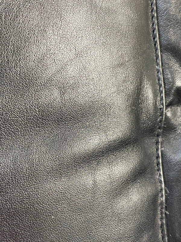 【中古品】【メンズ】 ROCKY MOUNTAIN ロッキーマウンテン FEATHERBED ALL LEATHER CHRISTY VEST 450-442-04 オール レザー ダウン ベスト メンズ アウター 145-260130-em-38-min サイズ：38 カラー：ブラック 万代Net店