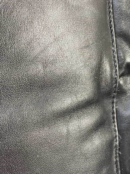 【中古品】【メンズ】 ROCKY MOUNTAIN ロッキーマウンテン FEATHERBED ALL LEATHER CHRISTY VEST 450-442-04 オール レザー ダウン ベスト メンズ アウター 145-260130-em-38-min サイズ：38 カラー：ブラック 万代Net店