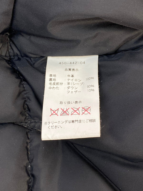 【中古品】【メンズ】 ROCKY MOUNTAIN ロッキーマウンテン FEATHERBED ALL LEATHER CHRISTY VEST 450-442-04 オール レザー ダウン ベスト メンズ アウター 145-260130-em-38-min サイズ：38 カラー：ブラック 万代Net店
