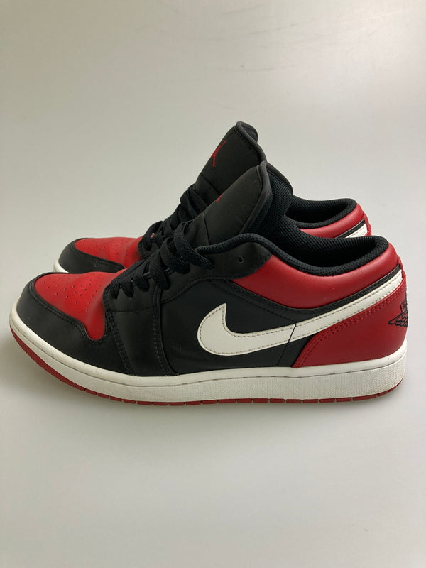 【中古品】【メンズ】 NIKE ナイキ AIR JORDAN 1 LOW BRED 553558-066 エアジョーダン1 ロー ブレッド スニーカー メンズ 靴 シューズ 160-260130-em-07-min サイズ：28.5cm カラー：ブラック/レッド 万代Net店