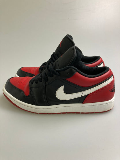 【中古品】【メンズ】 NIKE ナイキ AIR JORDAN 1 LOW BRED 553558-066 エアジョーダン1 ロー ブレッド スニーカー メンズ 靴 シューズ 160-260130-em-07-min サイズ：28.5cm カラー：ブラック/レッド 万代Net店