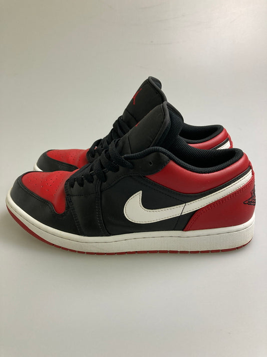 【中古品】【メンズ】 NIKE ナイキ AIR JORDAN 1 LOW BRED 553558-066 エアジョーダン1 ロー ブレッド スニーカー メンズ 靴 シューズ 160-260130-em-07-min サイズ：28.5cm カラー：ブラック/レッド 万代Net店