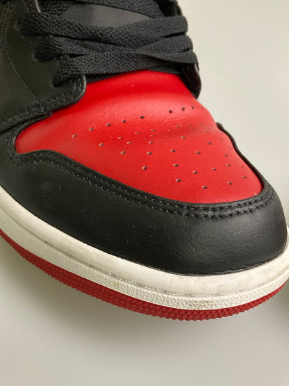 【中古品】【メンズ】 NIKE ナイキ AIR JORDAN 1 LOW BRED 553558-066 エアジョーダン1 ロー ブレッド スニーカー メンズ 靴 シューズ 160-260130-em-07-min サイズ：28.5cm カラー：ブラック/レッド 万代Net店