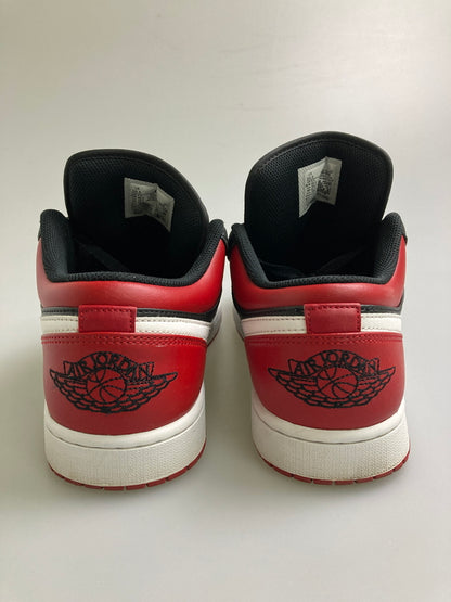【中古品】【メンズ】 NIKE ナイキ AIR JORDAN 1 LOW BRED 553558-066 エアジョーダン1 ロー ブレッド スニーカー メンズ 靴 シューズ 160-260130-em-07-min サイズ：28.5cm カラー：ブラック/レッド 万代Net店