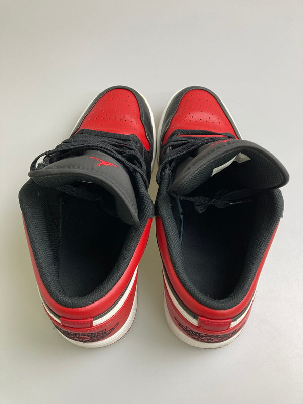 【中古品】【メンズ】 NIKE ナイキ AIR JORDAN 1 LOW BRED 553558-066 エアジョーダン1 ロー ブレッド スニーカー メンズ 靴 シューズ 160-260130-em-07-min サイズ：28.5cm カラー：ブラック/レッド 万代Net店