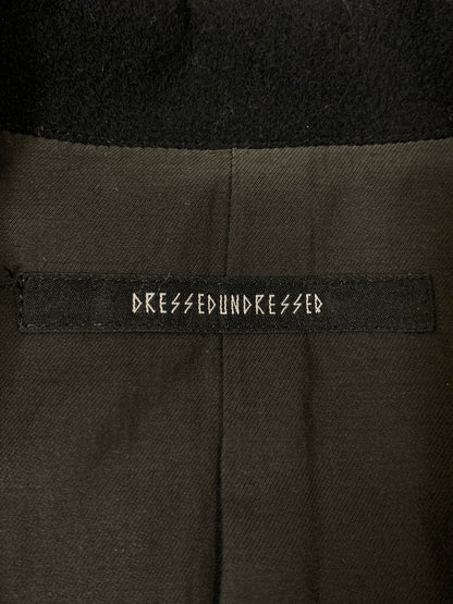 【中古品】【メンズ】 DRESSEDUNDRESSED ドレスドアンドレスド WOOL COAT DUW12501 カシミヤ混 ウールコート アウター 140-260128-yn-11-min サイズ：3 カラー：ブラック 万代Net店