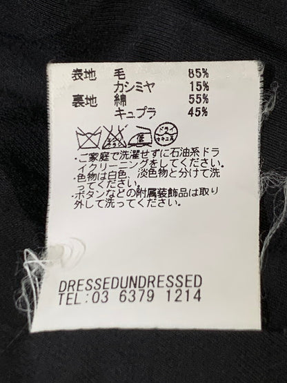 【中古品】【メンズ】 DRESSEDUNDRESSED ドレスドアンドレスド WOOL COAT DUW12501 カシミヤ混 ウールコート アウター 140-260128-yn-11-min サイズ：3 カラー：ブラック 万代Net店