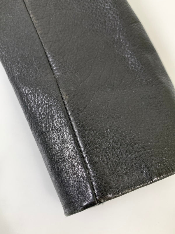 【中古品】【メンズ】 KENZO ENZO ART ケンゾー レザー ダブルライダースジャケット 962617 パキスタン製 メンズ アウター 141-260127-em-27-min サイズ：S カラー：ブラック 万代Net店