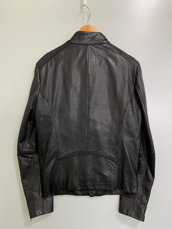 【中古品】【メンズ】 KENZO ENZO ART ケンゾー レザー ダブルライダースジャケット 962617 パキスタン製 メンズ アウター 141-260127-em-27-min サイズ：S カラー：ブラック 万代Net店