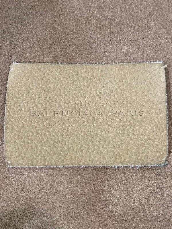 【中古品】【メンズ】 BALENCIAGA バレンシアガ MOUTON SUEDE JACKET 00494 ムートン・スエードジャケット メンズ アウター ムートンファー 141-260127-em-25-min サイズ：46 カラー：ベージュ/ホワイト 万代Net店