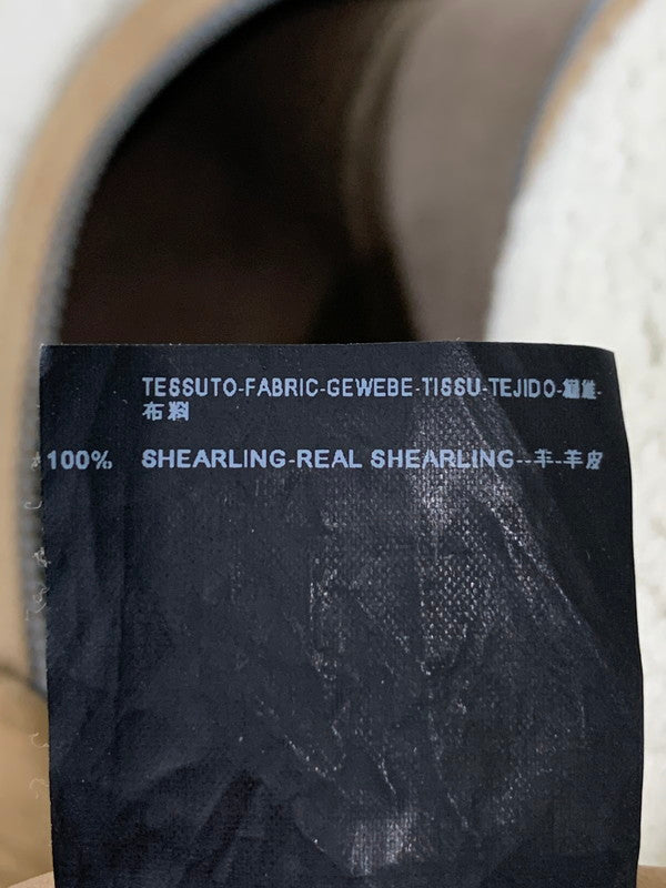 【中古品】【メンズ】 BALENCIAGA バレンシアガ MOUTON SUEDE JACKET 00494 ムートン・スエードジャケット メンズ アウター ムートンファー 141-260127-em-25-min サイズ：46 カラー：ベージュ/ホワイト 万代Net店