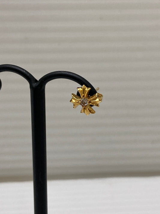 【中古品】【メンズ/レディース】 CHROME HEARTS クロムハーツ 22K No2 CH PLS DIA 22KCHプラススタッド ピアス 本体のみ 片耳 190-260209-cn-1-min 万代Net店