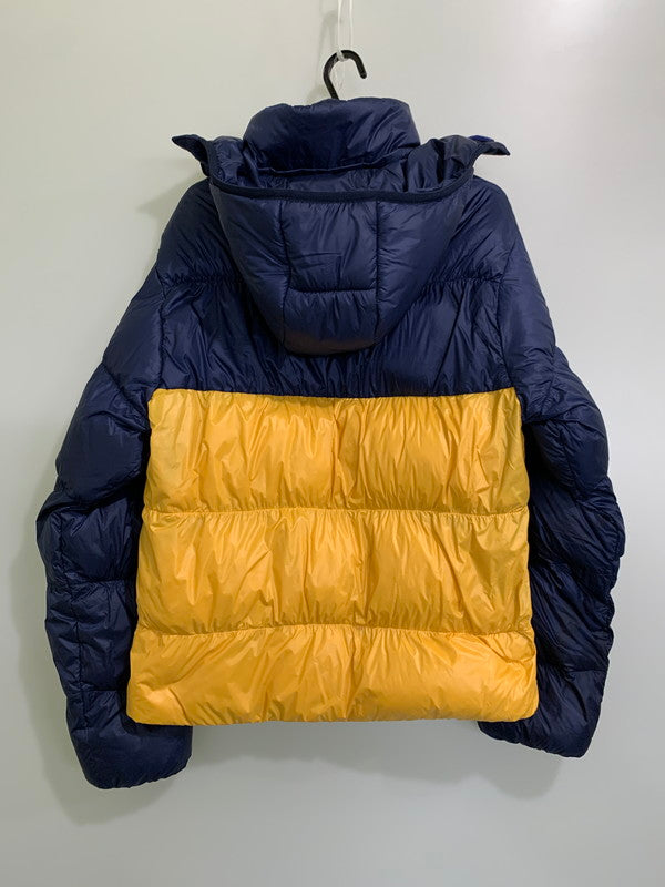 【中古品】【メンズ】 adidas アディダス アディカラー ダウン REGEN ジャケット IW3451 メンズ アウター カジュアル 保温性 148-260127-em-29-min サイズ：S カラー：ナイトインディゴ/プリラブドイエロー 万代Net店