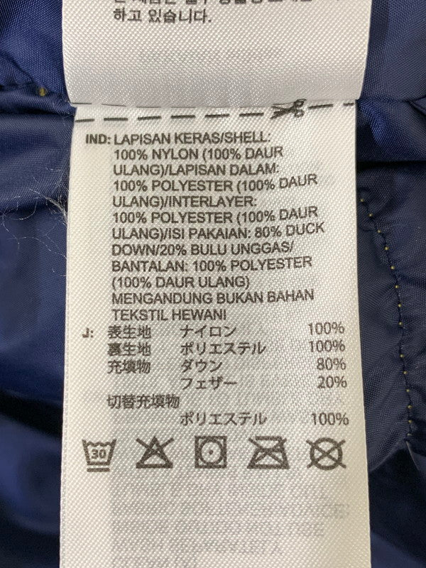 【中古品】【メンズ】 adidas アディダス アディカラー ダウン REGEN ジャケット IW3451 メンズ アウター カジュアル 保温性 148-260127-em-29-min サイズ：S カラー：ナイトインディゴ/プリラブドイエロー 万代Net店