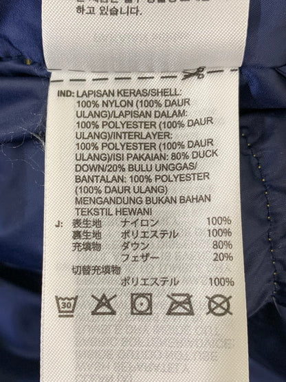 【中古品】【メンズ】 adidas アディダス アディカラー ダウン REGEN ジャケット IW3451 メンズ アウター カジュアル 保温性 148-260127-em-29-min サイズ：S カラー：ナイトインディゴ/プリラブドイエロー 万代Net店