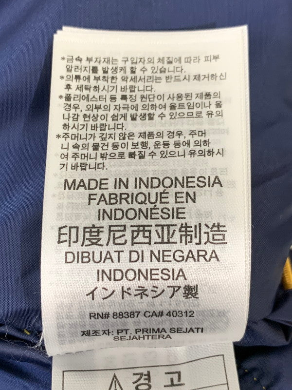 【中古品】【メンズ】 adidas アディダス アディカラー ダウン REGEN ジャケット IW3451 メンズ アウター カジュアル 保温性 148-260127-em-29-min サイズ：S カラー：ナイトインディゴ/プリラブドイエロー 万代Net店