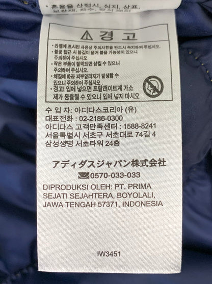 【中古品】【メンズ】 adidas アディダス アディカラー ダウン REGEN ジャケット IW3451 メンズ アウター カジュアル 保温性 148-260127-em-29-min サイズ：S カラー：ナイトインディゴ/プリラブドイエロー 万代Net店
