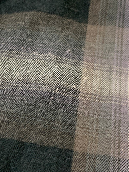 【中古品】【メンズ】 UNUSED アンユーズド OMBRE CHECK オンブレチェック PULLOVER SHIRT プルオーバーシャツ ロングシャツ 140-260129-SH-02-min サイズ：2 カラー：グレー系 万代Net店