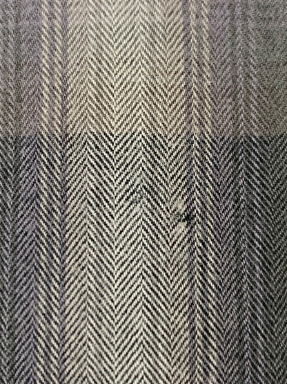 【中古品】【メンズ】 UNUSED アンユーズド OMBRE CHECK オンブレチェック PULLOVER SHIRT プルオーバーシャツ ロングシャツ 140-260129-SH-02-min サイズ：2 カラー：グレー系 万代Net店