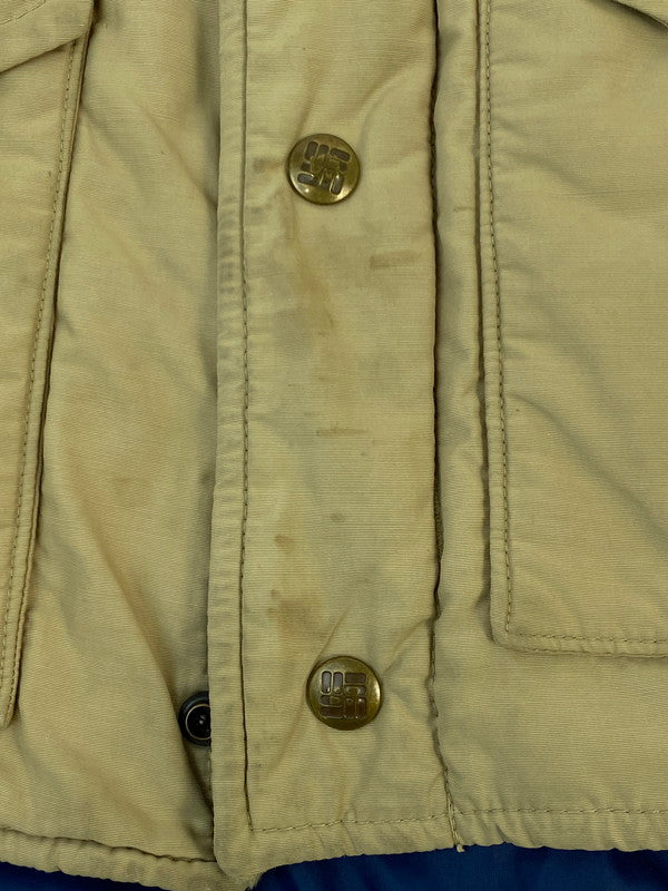 【中古品】【メンズ】 COLUMBIA コロンビア 70S 80S イエローストーンタグ ダウンベスト トップス 145-260215-SH-06-min カラー：ベージュ系 万代Net店