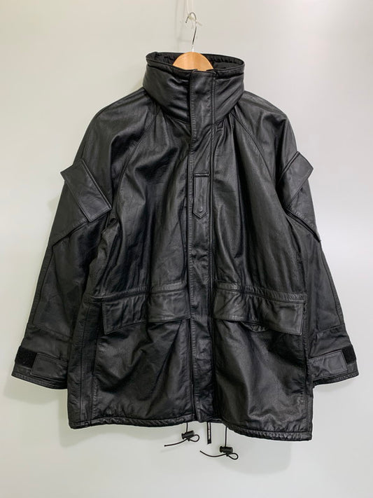 【現状渡し品】【メンズ】 HARLEY DAVIDSON ハーレーダビッドソン 4POCKET LEATHER JACKET レザージャケット アウター 146-260128-yn-09-min サイズ：XL カラー：ブラック 万代Net店