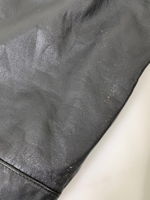 【現状渡し品】【メンズ】 HARLEY DAVIDSON ハーレーダビッドソン 4POCKET LEATHER JACKET レザージャケット アウター 146-260128-yn-09-min サイズ：XL カラー：ブラック 万代Net店
