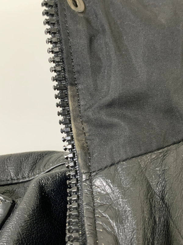 【現状渡し品】【メンズ】 HARLEY DAVIDSON ハーレーダビッドソン 4POCKET LEATHER JACKET レザージャケット アウター 146-260128-yn-09-min サイズ：XL カラー：ブラック 万代Net店