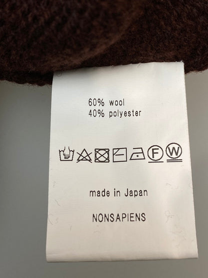 【中古品】【メンズ】 NONSAPIENS ノンサピエンス LS WOOL KNIT ロングスリーブ ウールニット トップ 140-260130-SH-17-min サイズ：2 万代Net店