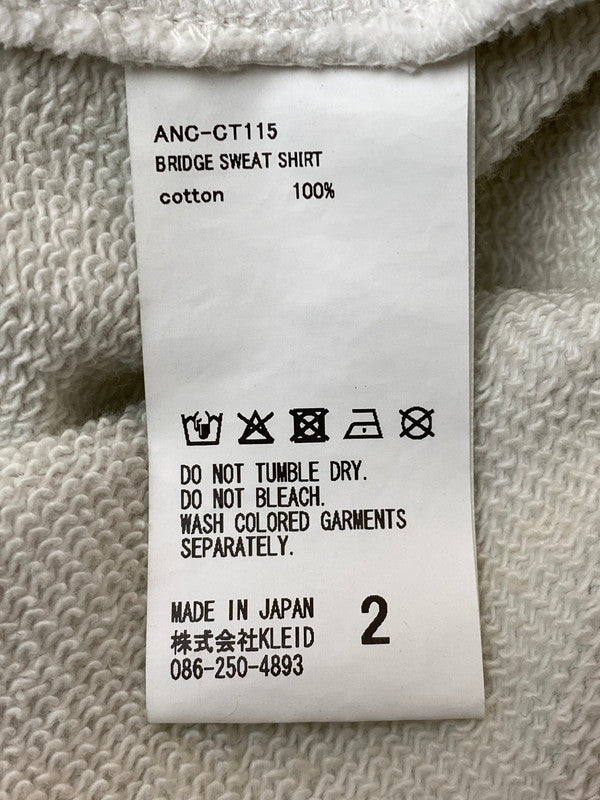 【中古品】【メンズ】 ANCELLM アンセルム 25AW BRIDGE SWEAT SHIRT ANC-CT115 ブリッジ スウェットシャツ トップス トレーナー 140-260131-kk-04-min サイズ：2 カラー：LAKE 万代Net店