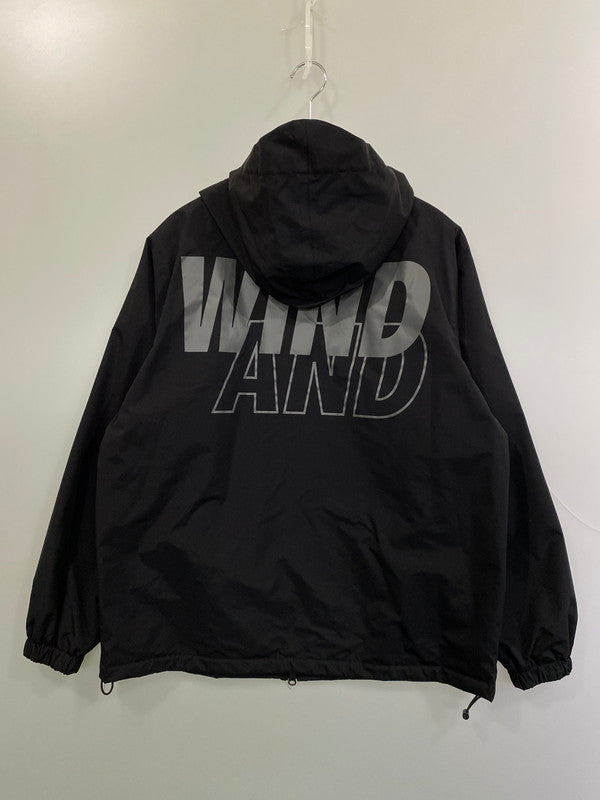 【中古品】【メンズ】 WIND AND SEA ウィンダンシー 24SS WATER REPELLENT JACKET WDS-O-SIG-24-Q3-JK-01 ウォーター レぺレント ジャケット ライトアウター 142-260131-kk-06-min サイズ：L カラー：ブラック 万代Net店