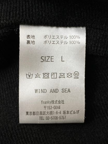【中古品】【メンズ】 WIND AND SEA ウィンダンシー 24SS WATER REPELLENT JACKET WDS-O-SIG-24-Q3-JK-01 ウォーター レぺレント ジャケット ライトアウター 142-260131-kk-06-min サイズ：L カラー：ブラック 万代Net店