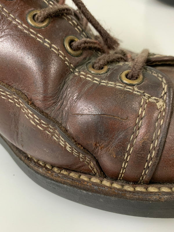 【現状渡し品】【メンズ】 安藤製靴 NERO BOOTS ネロ ブーツ 靴 164-260205-yn-33-min カラー：ブラウン 万代Net店