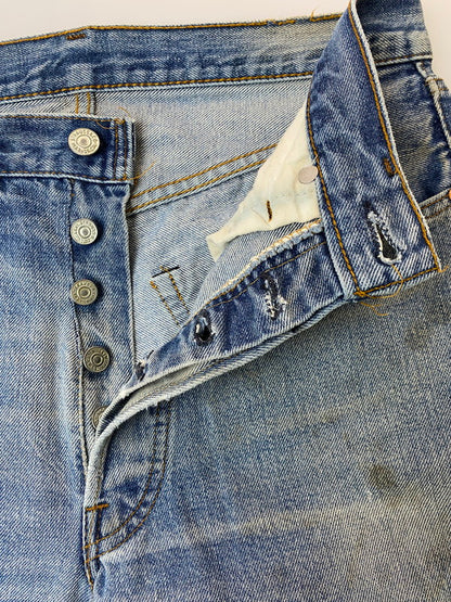 【現状渡し品】【メンズ】 Levi's リーバイス 80's 501 DENIM PANTS VINTAGE 80年代 501 デニムパンツ ボトムス ジーンズ 66後期 ヴィンテージ 157-260131-kk-23-min サイズ：32 カラー：ライトインディゴ 万代Net店