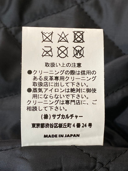 【中古品】【メンズ】 SUBCULTURE サブカルチャー 24AW STADIUM JACKET SCJK-A2401 スタジアムジャケット アウター スタジャン 145-260131-kk-22-min サイズ：1 カラー：ブラック 万代Net店