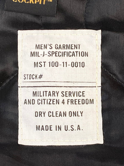 【中古品】【メンズ】 COCKPIT USA コックピット ユーエスエー N-3B FLIGHT JACKET 114-15-0024 N-3B フライトジャケット アウター 145-260131-kk-26-min サイズ：L カラー：ブラック 万代Net店