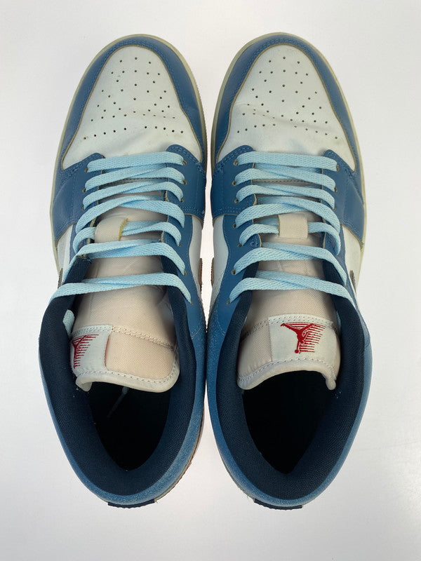 【中古品】【メンズ】 NIKE ナイキ AIR JORDAN 1 LOW SE HM3711-144 エアジョーダン1 ロー シーズナルエディション スニーカー シューズ 靴 160-260201-SH-21-min カラー：ホワイト/エーゲストーム 万代Net店