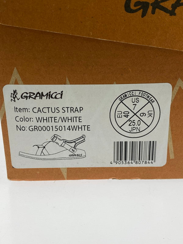 【中古品】【メンズ】 Gramicci グラミチ CACTUS STRAP GR00015014 カクタス ストラップ スポーツサンダル 靴 165-260201-SH-30-min サイズ：25 US7 カラー：WHITE/WHITE 万代Net店
