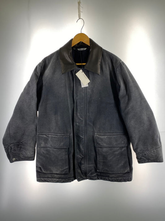 【中古品】【メンズ】 AURALEE オーラリー PRODUCT DYED ORGANIC COTTON DUCK BLOUSON A25AB01CD プロダクト ダイド オーガニック コットン ダック ブルゾン メンズ アウター 140-260130-em-30-min サイズ：3 カラー：ブラック系 万代Net店