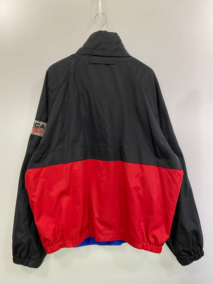 【中古品】【メンズ】 NAUTICA ノーティカ REVERSIBLE FLEECE JACKET リバーシブルフリースジャケット アウター 146-260130-SH-10-min サイズ：XXL カラー：レッド、ブルー、ブラック 万代Net店