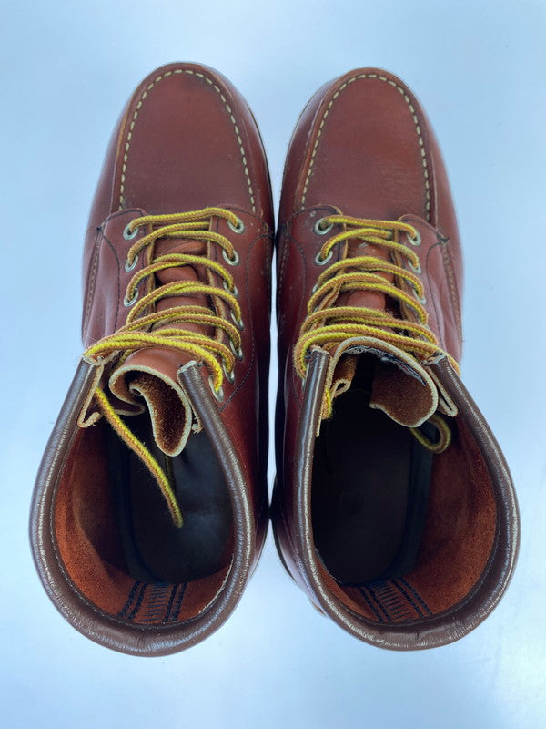 【中古品】【メンズ】 RED WING レッドウィング 90S 刺繍羽タグ IRISH SETTER BOOTS 90年代 アイリッシュセッター ブーツ 靴 164-260130-jt-12-min サイズ：9 E カラー：レッド 万代Net店