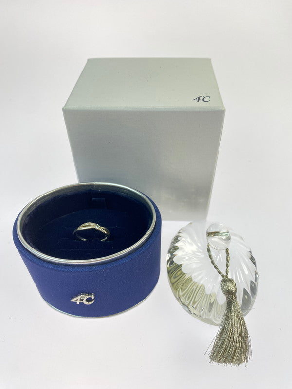 【中古品】【レディース】 4℃ エターナル シルバー リング 指輪 レディース ジュエリー 193-260202-em-48-min サイズ：10号 カラー：シルバー 10号 万代Net店